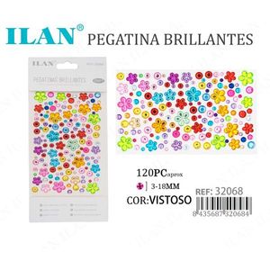 Ilan Pegatinas Brillantes 3-18mm Coloridas 120 Piezas Decoraciones para Manualidades - Product Image 3