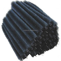 Filtres à brosse pour bassin d'aquaculture industrielle avec poignée en acier inoxydable, brosse de filtration personnalisable OEM