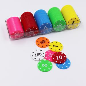 Jetons de poker Texas Hold'em personnalisés de 39 mm avec logo imprimé UV pour le mahjong et les jeux de société - Product Image 4