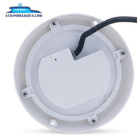 Luces LED para Piscina de Resina y Acero Inoxidable 316SS, IP68 Impermeables, AC12V 18W, Extra Planas, Montaje en Superficie, Control Remoto