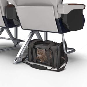 TSA-15 liraya kadar küçük kediler ve köpekler için fermuar kapatma ile taşınabilir Polyester evcil hayvan taşıyıcı onaylı yumuşak taraflı - Product Image 5