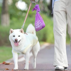 Rouleaux de recharge pour sacs à déjections canines parfumés à la lavande avec poignée, sacs à déjections pour animaux de compagnie extra épais, anti-fuites, grande taille avec support - Product Image 2