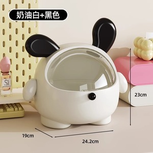 Home Accessories <strong>PP</strong>+PET Large Capacity Storage Box Rabbit Shape Cosmetic Storage <strong>Containers</strong> <strong>with</strong> <strong>Lid</strong> - Product Image 2