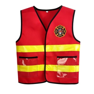 Ensemble de 6 pièces de gilet de <span class=keywords><strong>pompier</strong></span> pour enfants, costume de héros des pompiers pour Halloween, costume en polyester, jouet de <span class=keywords><strong>pompier</strong></span> - Product Image 5
