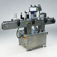 Machine automatique d'étiquetage et de codage latéral pour bouteilles de produits chimiques quotidiens thermosensibles avec application par rouleau
