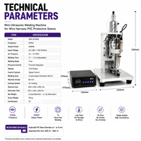 Machine de soudage ultrasonique haut de gamme 35 kHz pour faisceaux de câbles et manchons de protection en PVC