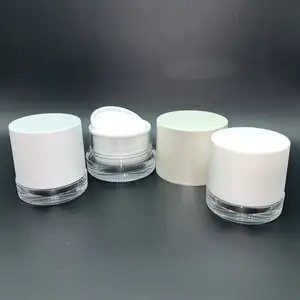 Cao Cấp 30Ml 50Ml Tùy Chỉnh Rỗng Đôi Tường Nhựa Sang Trọng Acrylic Mỹ Phẩm Mặt Kem Jar