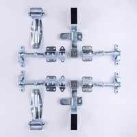 Accessoires pour conteneurs : Barres de verrouillage de chargement en acier pour tubes ronds, équipement de verrouillage de porte de chargement pour camions et remorques, verrou de porte