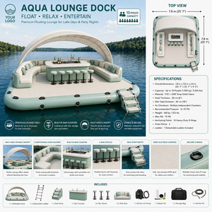 Isla Flotante Inflable Premium con Forma de <span class=keywords><strong>Castillo</strong></span> para Alquiler en Resorts, Lagos y Marinas, Suministro al por Mayor, Exportación, Suministro B2B - Product Image 3