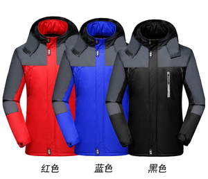 <span class=keywords><strong>Veste</strong></span> d'hiver imperméable à impression personnalisée AI-MICH avec velours pour uniforme du personnel des employés - Product Image 5