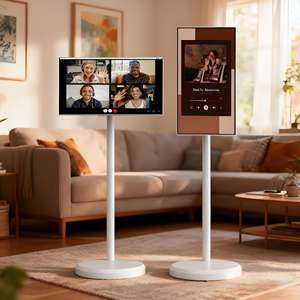 Téléviseur intelligent portable sur roulettes pour la maison et l'hôtel, 27 à 32 pouces, écran tactile, sans fil, lecture libre, Android, téléviseur intelligent mobile - Product Image 3