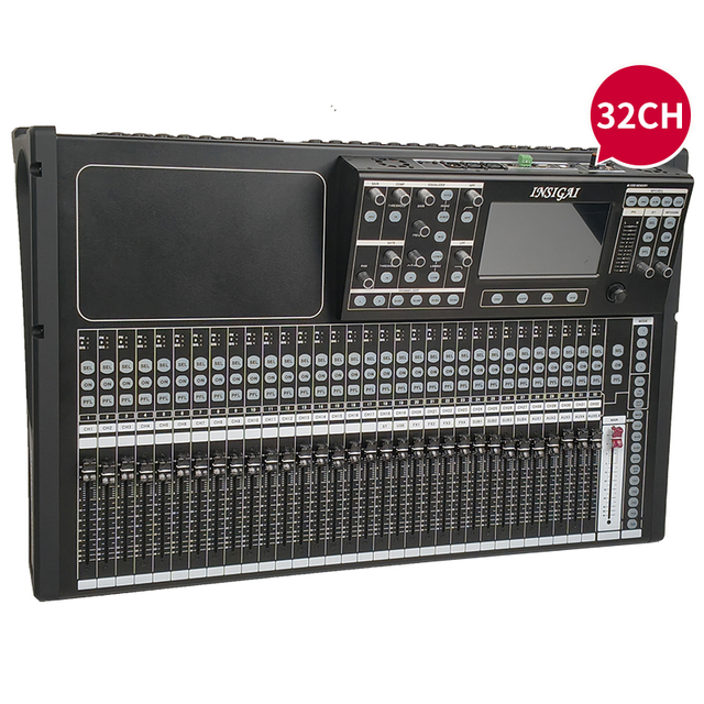 32 Channel Digital Recording Mixers Audio Console Sound System MP3 Card DJ Controller Professional Digital Mixer 32 Channel