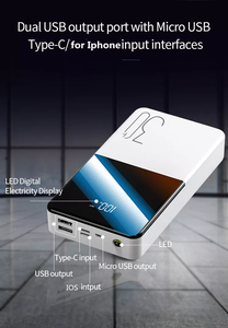 Chargeur Portable de <span class=keywords><strong>50000MAH</strong></span>, <span class=keywords><strong>batterie</strong></span> d'alimentation de voyage à écran LED, charge rapide, pour téléphone Portable, nouveau - Product Image 3