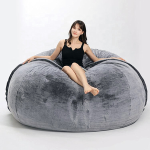 Canapé-<span class=keywords><strong>lit</strong></span> extra large Sac de fèves <span class=keywords><strong>Fauteuil</strong></span> de salon rempli de <span class=keywords><strong>mousse</strong></span> de 7 pieds Canapé-<span class=keywords><strong>lit</strong></span> géant en fausse fourrure <span class=keywords><strong>Fauteuil</strong></span> de fèves - Product Image 4