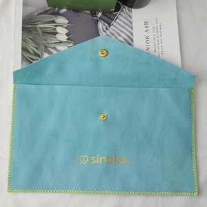 Large Custom Made Velvet Jewelry Pouch Luxury Faux Suede Jewelry Packaging Pouch Bag with logo for Jewelry <b>Box</b> - Product Image 4