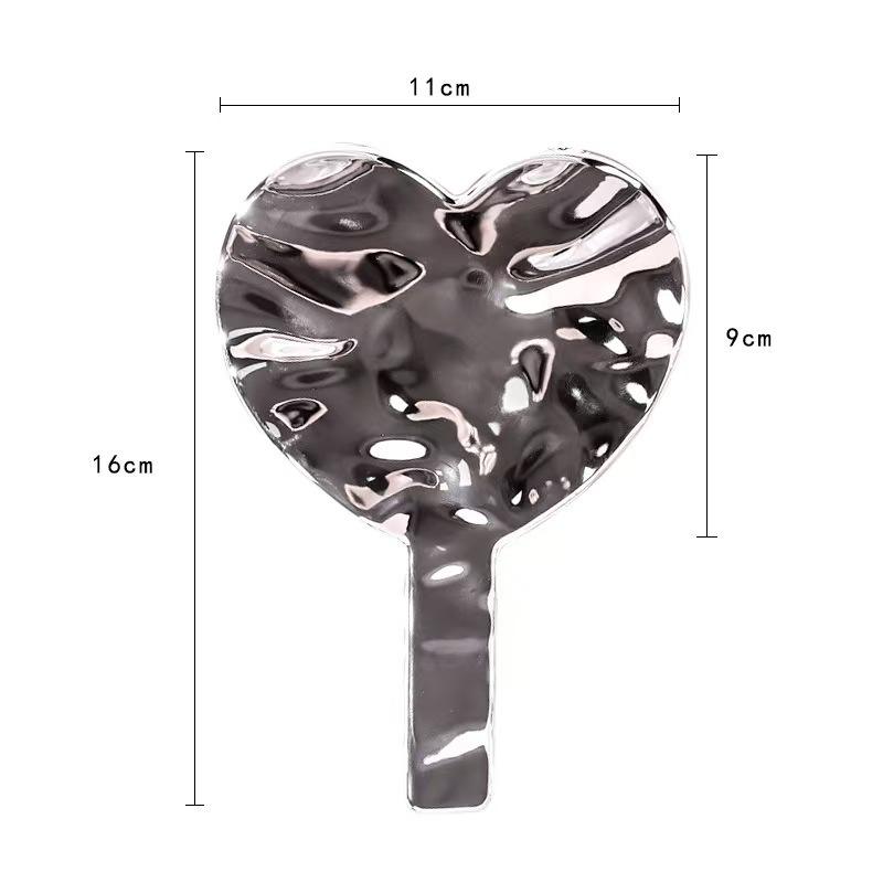 11X กระจกมือถือสีเงินขนาด16ซม.