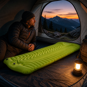 Aufblasbare Outdoor-Matratze mit Fußpumpe, Ultraleichte Thermoplastische Polyurethan-Luftmatte, 12cm Dicke, Campingmatte - Product Image 4