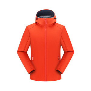 Chaqueta Softshell Unisex con Capucha, Color Sólido, con Forro Interior, Ropa de Trabajo para Invierno - Product Image 2