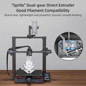 Creality Ender 3 S1 cộng với <span class=keywords><strong>3D</strong></span> máy in với Sprite tất cả các kim loại trực tiếp ổ đĩa đùn CR cảm ứng - Product Image 5