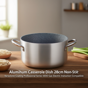 Casseruola Alluminio antiaderente (28cm) PROFESSIONALE SERIE 6900 Alluminato e Nero 6918 28 - Product Image 3