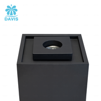 DAVIS Fuente de Agua Burbujeante Portátil Cuadrada con Diseño de Chorro de Espuma, Juego Completo con Gabinete Eléctrico Integrado y LED
