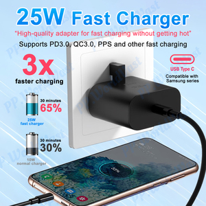 <span class=keywords><strong>Chargeur</strong></span> rapide de haute qualité pour <span class=keywords><strong>Samsung</strong></span>, <span class=keywords><strong>chargeur</strong></span> 25W S6 <span class=keywords><strong>S8</strong></span> S10 Type-C, prise murale standard britannique, téléphone Android, <span class=keywords><strong>chargeur</strong></span> 45W - Product Image 2