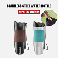 Vente en gros de haute qualité en acier inoxydable Su304 de qualité alimentaire à double paroi isolée isolation chaude 380ml poignée de tasse à café corde 12-24