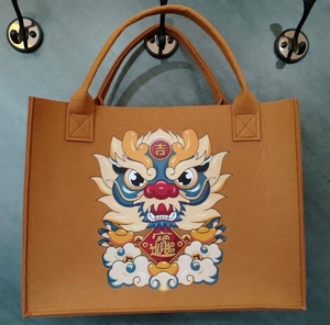 Logo personnalisé respectueux de l'environnement à bas prix sacs en feutre en promotion pour le shopping - Product Image 1
