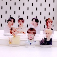 KPOP-Mini support en plastique transparent acrylique pour garçon RM JIN JIMIN SUGA V JUNGKOOK, 7 pièces