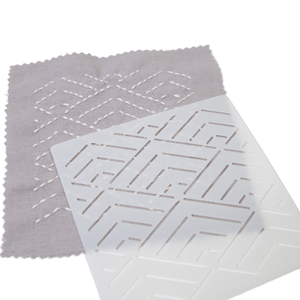 Pochoir simple en plastique pour Sashiko et patchwork, 1 pièce, pour motifs de broderie manuelle DIY, 12*12cm - Product Image 1