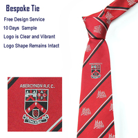 Corbata Roja Borgoña Personalizada para Hombre, Corbatas con Logotipos y Rayas Personalizadas, Corbata de Poliéster para Uniforme Escolar o Empresarial