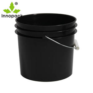 Tambor de Plástico PP Negro de 4 Litros con Asa - Envases Reciclables para Helados, Pintura y Embalaje - Product Image 5