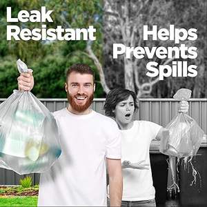 Bolsas de Basura Huamaohengchun de 40-42 Galones, Bolsas para Contratistas de 2.5 Mil, Bolsas de Basura Grandes y Resistentes, Bolsas de Reciclaje, 33 x 48 Pulgadas - Product Image 3