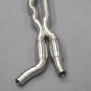 70mm 20G Stainless Steel M2 Competition Equal Length Exhaust Midpipe Exhaust Pipes for BMW M2C F87 S55 3.0T with Resonator - Product Image 1
