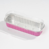 200ml Conteneur jetable en papier d'aluminium Plateau à pain coloré Emballage de qualité alimentaire pour la cuisson