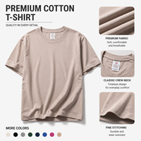 T-shirt en coton personnalisé 230 g/m², coton lourd 100 %, t-shirt pour homme avec broderie de logo personnalisé, t-shirts imprimés