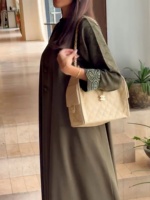 Robe longue Abaya personnalisée Loriya pour femmes musulmanes, nouvelle collection, avec boutons chinois, vêtements islamiques, robe Dubaï