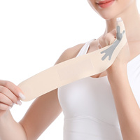 Attelle de soutien pour le poignet et le pouce ultra-fine et respirante, pour le syndrome du canal carpien, avec fermeture auto-agrippante réglable, en nylon et polyester, à compression