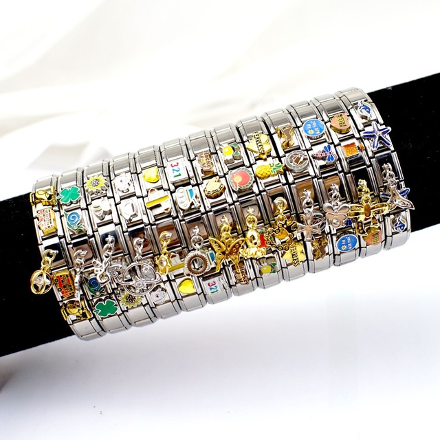 Italian Style New Modular Charm Bracelet Series Styling Personality Assembly Chain Completed Fashion Jewelry