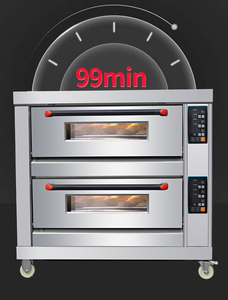 <span class=keywords><strong>Four</strong></span> à pâtisserie électrique portable commercial à grande capacité 220V, commande manuelle pour la cuisson du pain, des gâteaux et des pizzas - Product Image 3