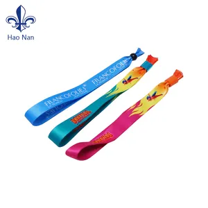 Wristband Supplier Polyester Bracelet Customized Wristband Fabric Wristbands For Events