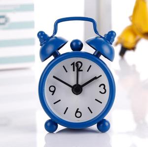 Logo personalizzato numero rotondo Desktop decorazione della casa colorato Mini 40mm piccola sveglia in metallo per regali per bambini studenti - Product Image 4
