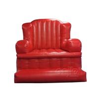 Fauteuil canapé gonflable double siège moderne avec pompe à air intégrée pour le camping, les restaurants en plein air, les parcs, les hôtels, les pique-niques et la pêche