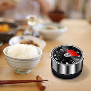 Temporizador de Cocina de Acero Inoxidable al por Mayor, Temporizador Mecánico para Estudiantes, Recordatorio de Gestión del Tiempo, Cuenta Regresiva con Imán, Reloj Despertador para Hornear - Product Image 2