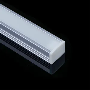 Faixa de luz LED embutida para placa de gesso, faixa de luz LED em liga de alumínio para perfil de alumínio