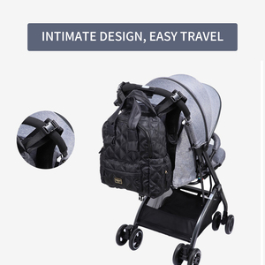 Sac à dos d'allaitement étanche en PU OEM pour maman, <span class=keywords><strong>petit</strong></span> sac de <span class=keywords><strong>rangement</strong></span> et de changement de couches pour bébé portable à la mode - Product Image 4