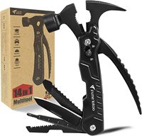 Coffret Cadeau Multi-Outils de Poche pour Hommes, Papa, Mari : Couteau, Hache, Scie, Tournevis, Multi-Outils