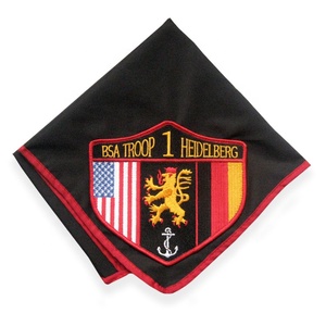 Écharpe de scout personnalisée en tissu de haute qualité et bon marché avec logo brodé, foulard de scout pour garçon - Product Image 6