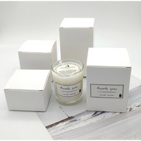 Boîtes d'emballage de luxe pour bougies noires mates avec logo, boîte cadeau en papier personnalisée pour bougie parfumée, boîte imprimée de luxe