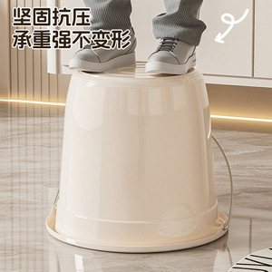 Plastic Bucket Thickened Large Durable For Laundry Shower Storage - Product Image 1